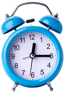 Blue Alarm Clock